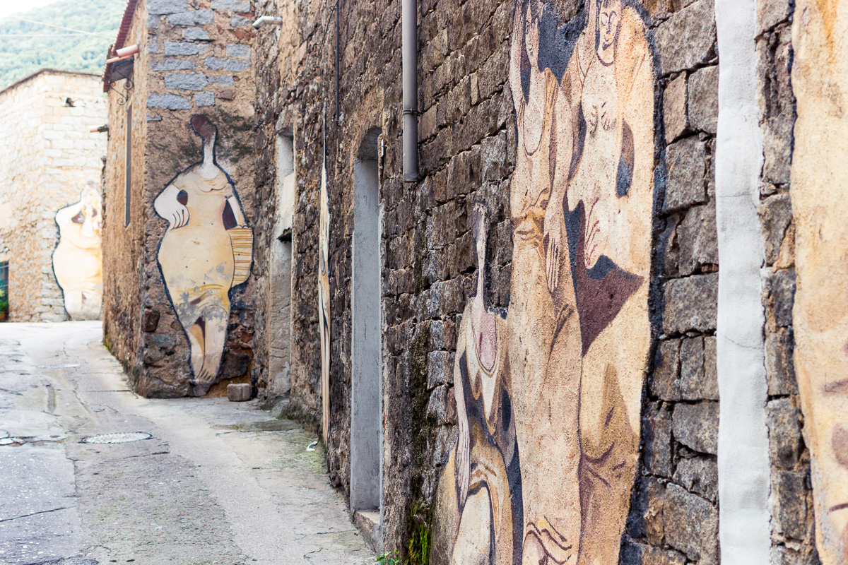 Sardinia, Orgosolo murales.